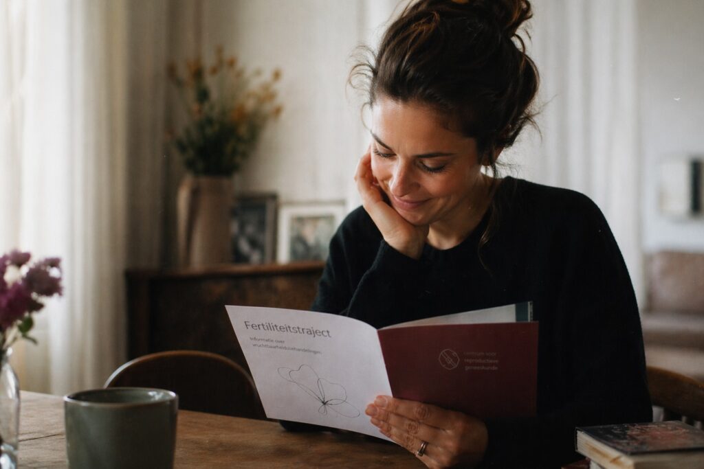 Vrouw in fertiliteitstraject